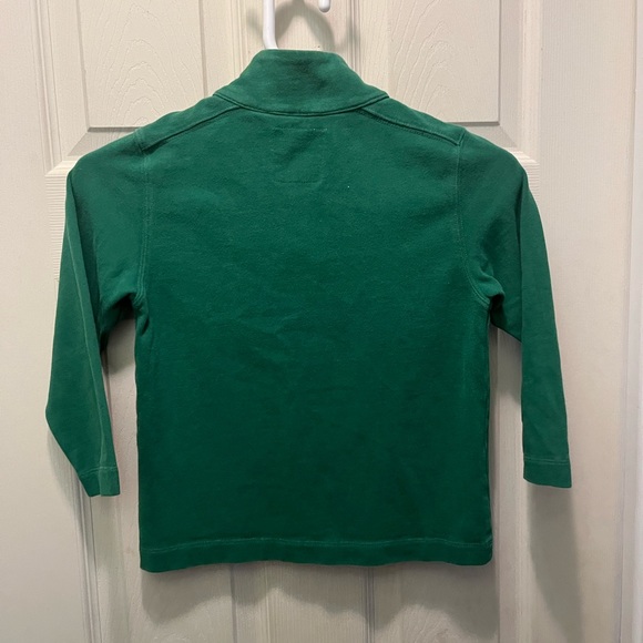 3/20$ J. Crew crew cuts youth 4/5 green Henley zip up sweater - Picture 3 of 3